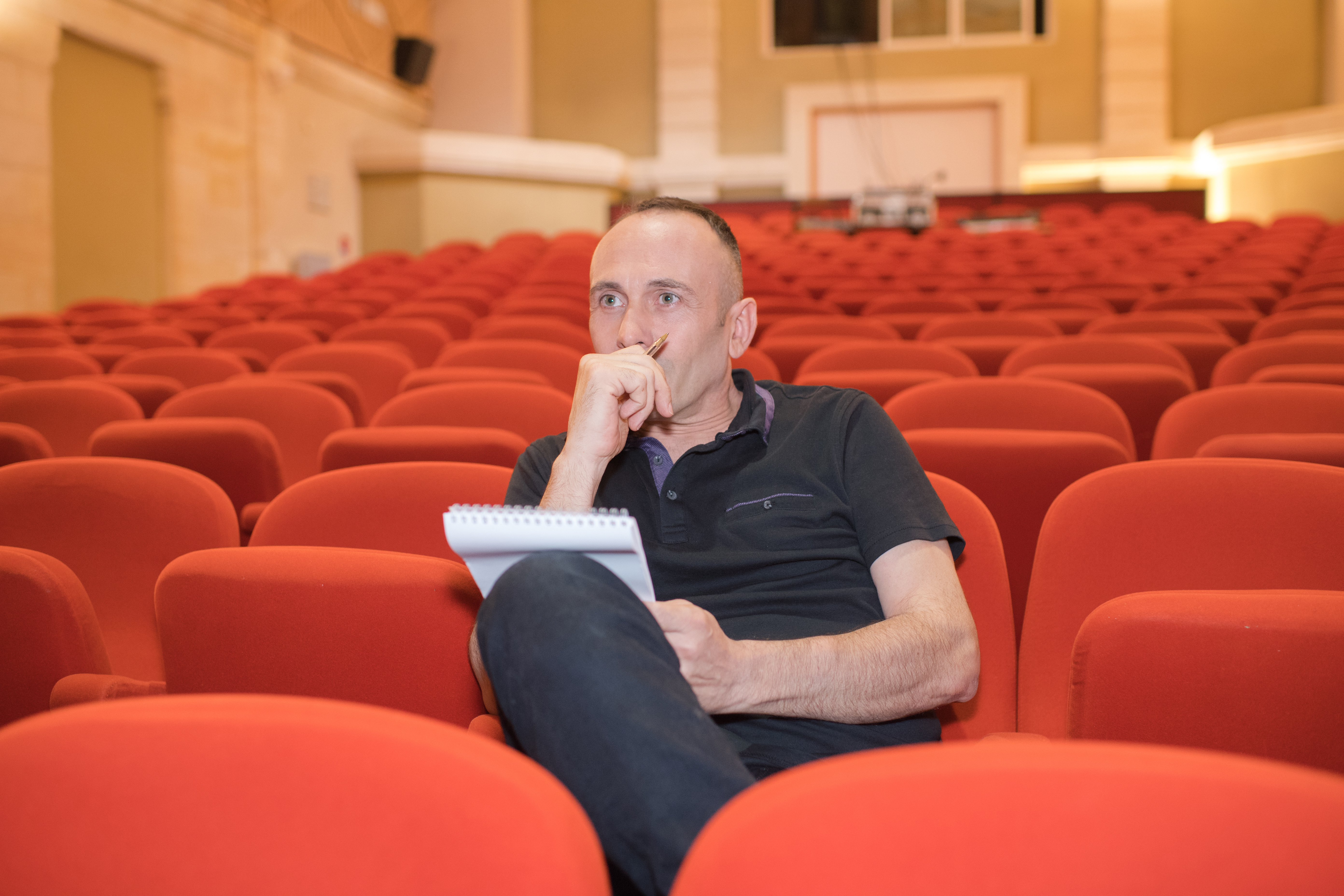 Stock Photo of Director Observing Rehearsal
